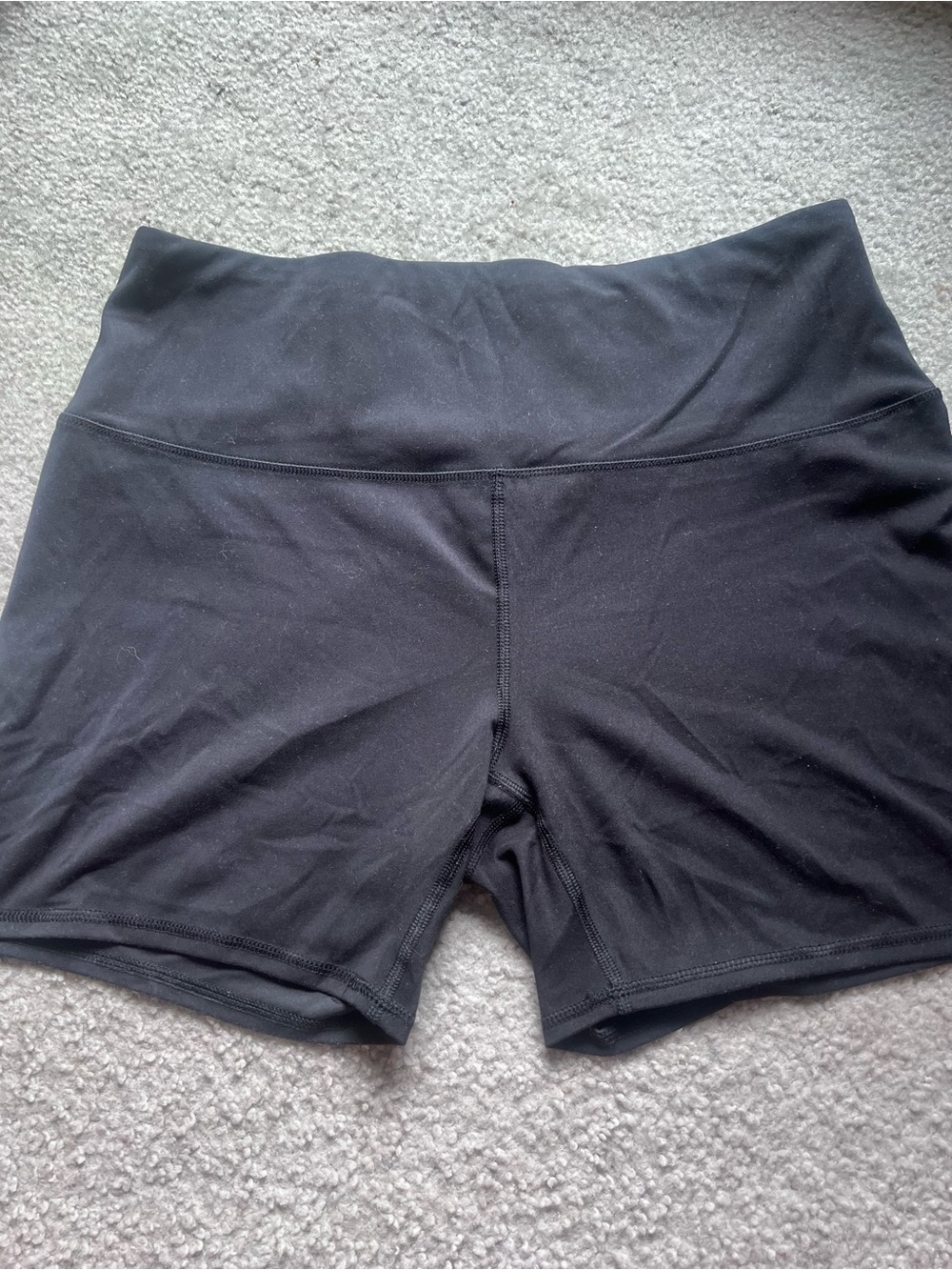 RBX Women's Black High-Waist Athletic Shorts